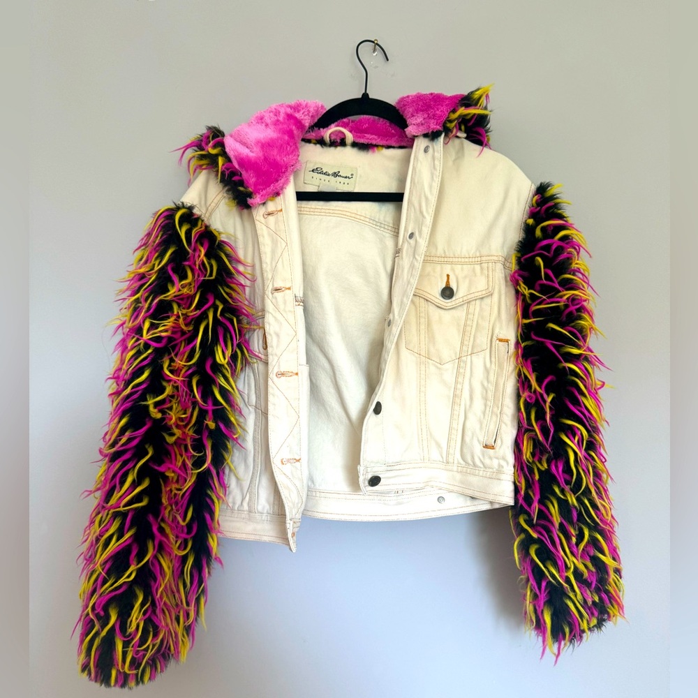 Vintage Eddie Bauer Denim Upcycle Jacket